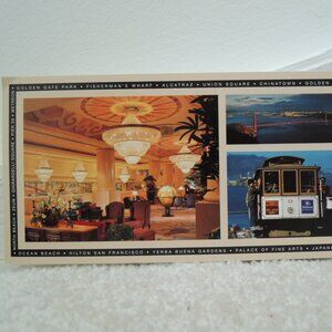 Post Card San Francisco Attractions: Golden Gate/Chinatown/Cable Car/Pacific Hts